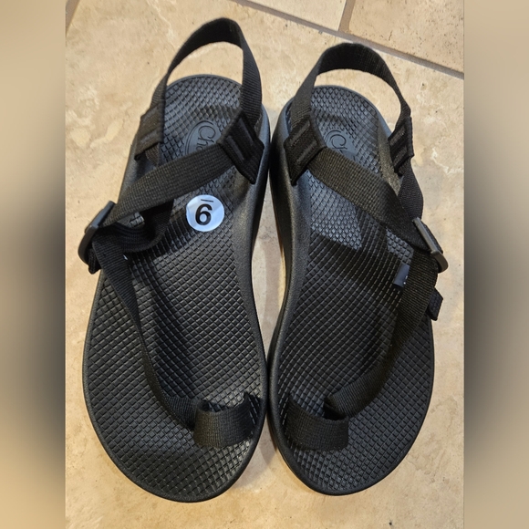Chaco Black Adjustable Sandals - Picture 1 of 10